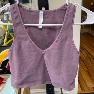 Athleta Aurora Seamless Crop Rib Tank